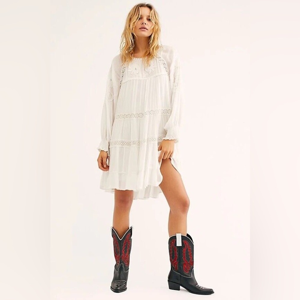 Free People White Boho Dress